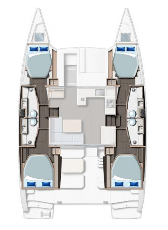 YachtCharter in Procida - Leopard Catamarans / Robertson & Caine Leopard 42 - 4 cab. auf SamBoat