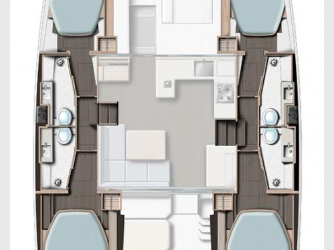 Ein Leopard Catamarans / Robertson & Caine Leopard 42 - 4 cab. mieten in Furnari