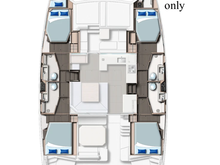 Bootsverleih Leopard Catamarans / Robertson & Caine Leopard 45 Cannigione di Arzachena Samboat