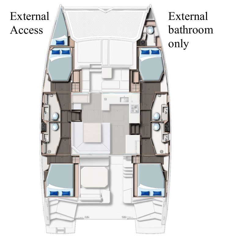 Bootsverleih Leopard Catamarans / Robertson & Caine Leopard 45 Cannigione di Arzachena Samboat