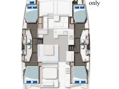 Bootsverleih Leopard Catamarans / Robertson & Caine Leopard 45 Cannigione di Arzachena Samboat