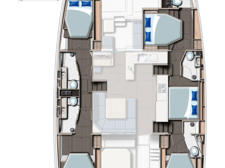 YachtCharter in Procida - Leopard Catamarans / Robertson & Caine Leopard 50 - 5 + 1 cab auf SamBoat