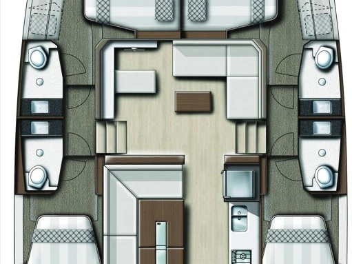 Katamaran mieten in Lefkáda - Bali Bali Catspace Voile