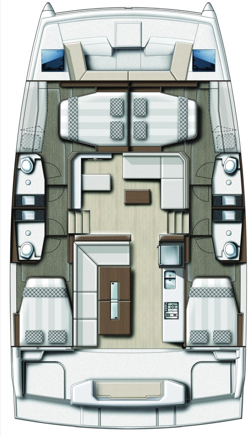 Katamaran mieten in Lefkáda - Bali Bali Catspace Voile