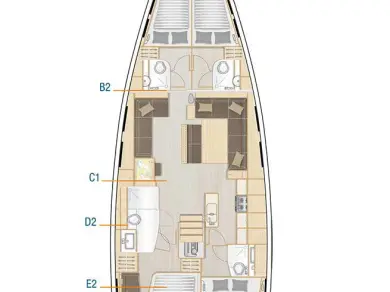 YachtCharter in Lefkáda - Hanse Hanse 548 auf SamBoat