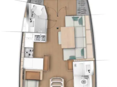 YachtCharter in Gouviá - Jeanneau Sun Odyssey 440 auf SamBoat