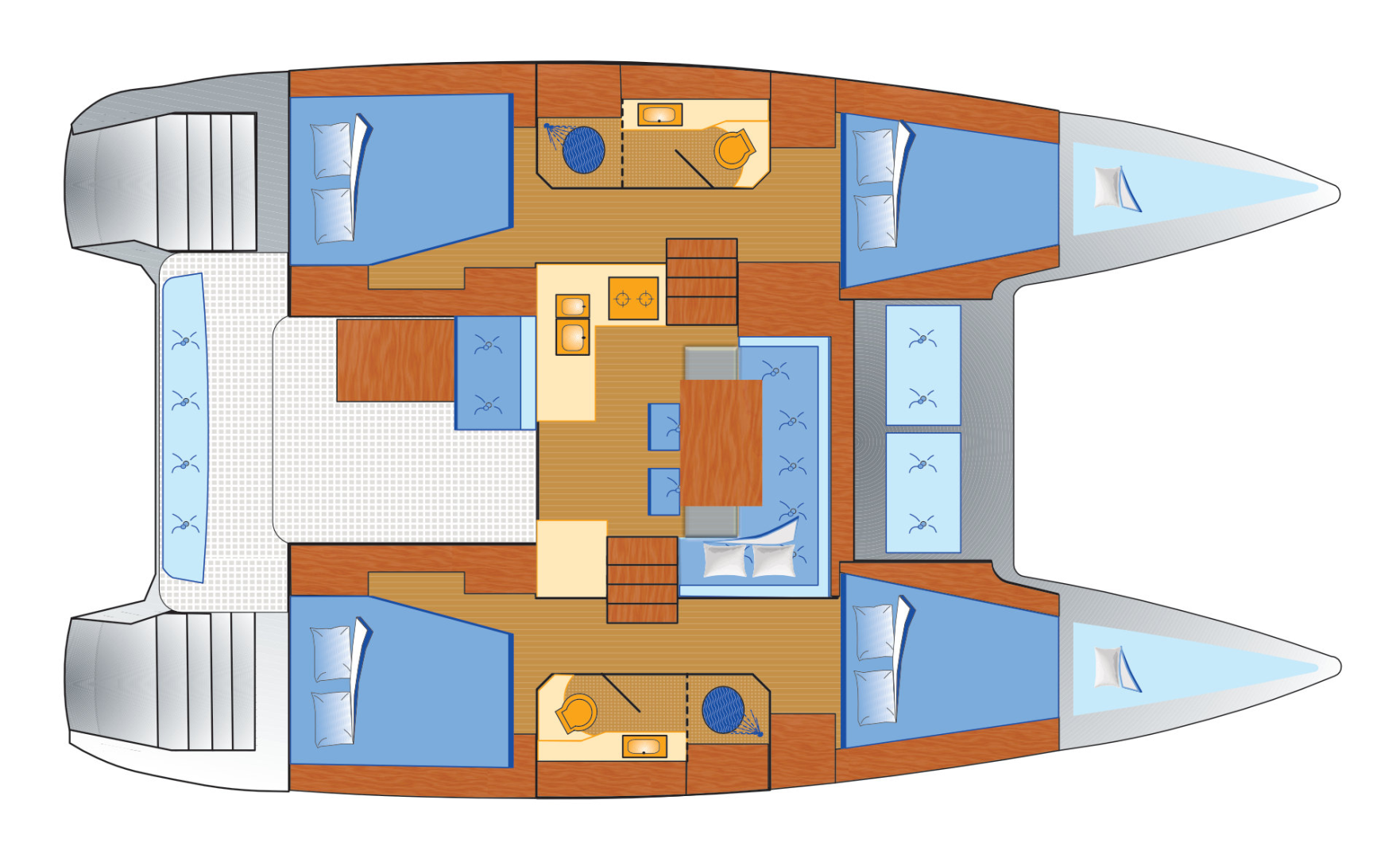 Vermietung Katamaran Lagoon mit Führerschein
