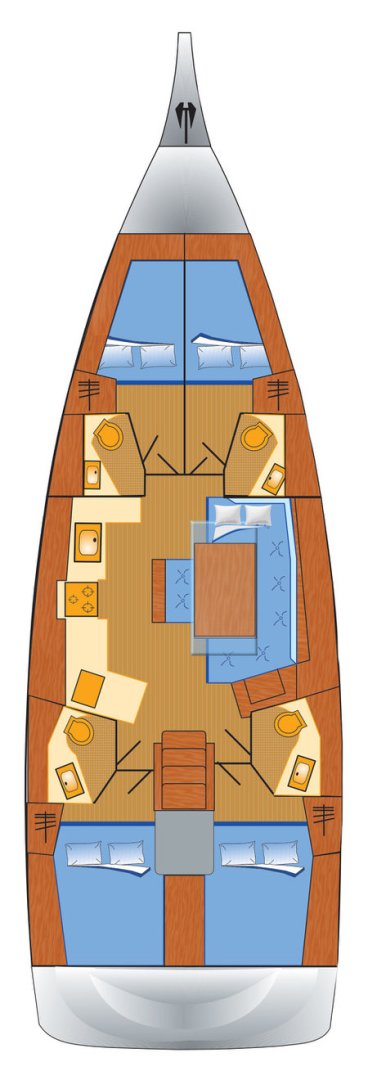 Vermietung Segelboot Bénéteau mit Führerschein