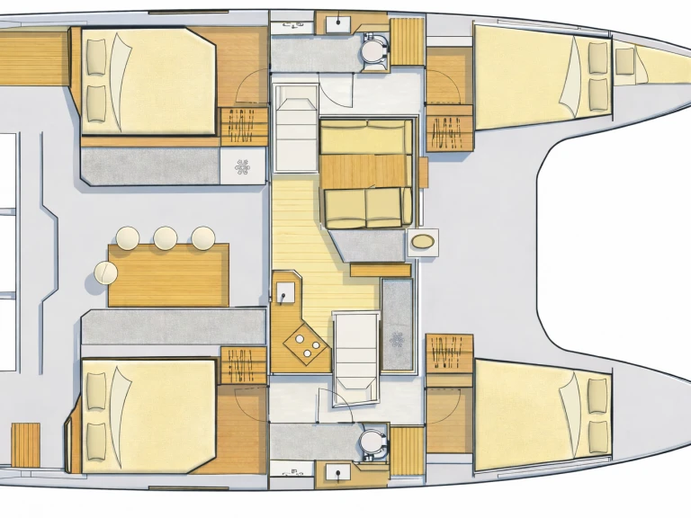 Vermietung Katamaran Nautitech mit Führerschein