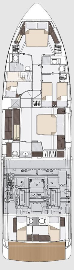 Boot mieten Podstrana günstig Azimut 68