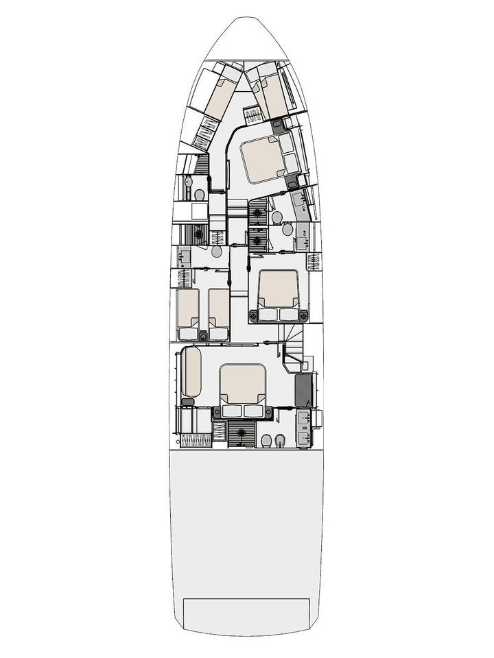 Bootsverleih Azimut Azimut 78 Fly - 4 + 1 cab. Podstrana Samboat