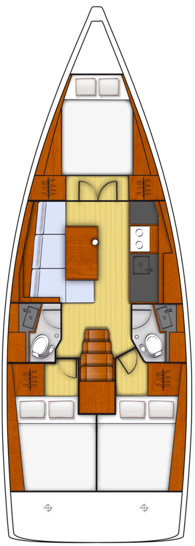 Segelboot mieten in Biograd na Moru - Bénéteau Oceanis 38.1