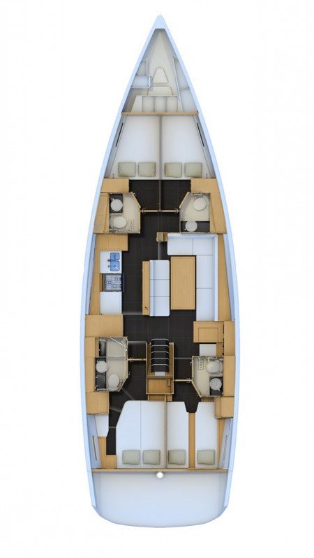 YachtCharter in Pirovac - Jeanneau Jeanneau 54 auf SamBoat