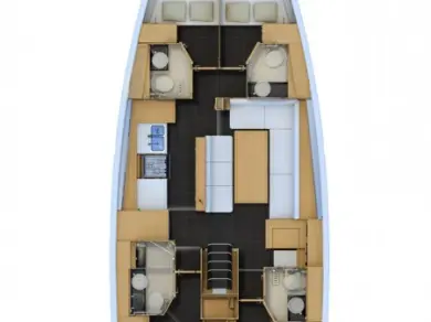 YachtCharter in Pirovac - Jeanneau Jeanneau 54 auf SamBoat