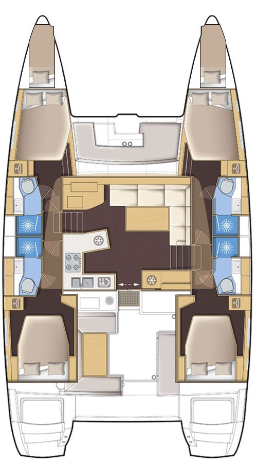 Lagoon Lagoon 450 F mieten Kaštela
