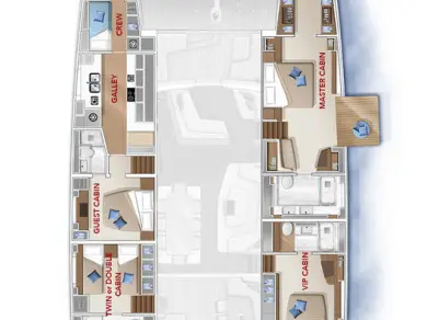 YachtCharter in Split - Lagoon Lagoon Seventy 7 auf SamBoat