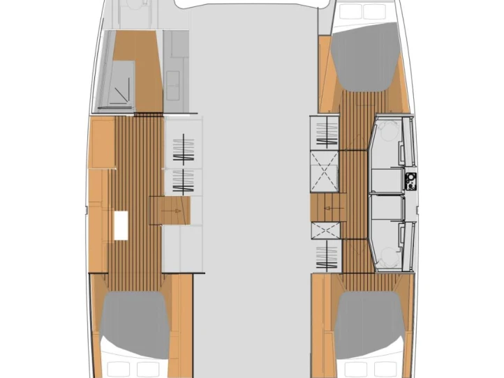 Ein Fountaine Pajot Fountaine Pajot Elba 45 - 3 + 2 cab. mieten in Mai Khao