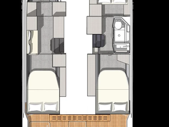 Vermietung Motorboot Fountaine Pajot mit Führerschein