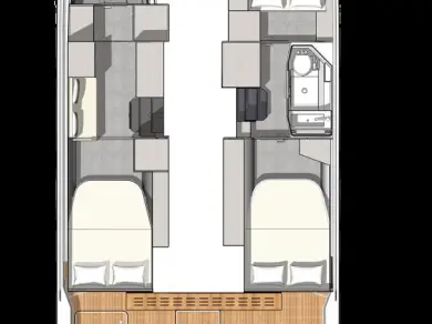 Vermietung Motorboot Fountaine Pajot mit Führerschein