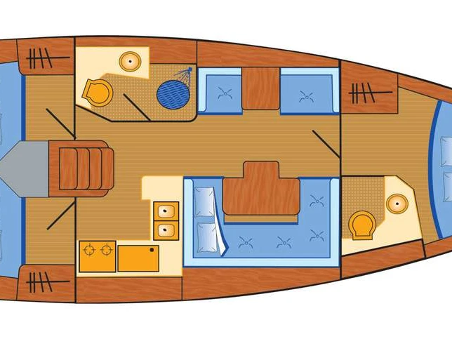 Vermietung Segelboot Jeanneau mit Führerschein