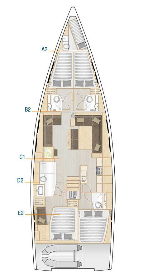 Hanse Hanse 548 mieten Sukošan