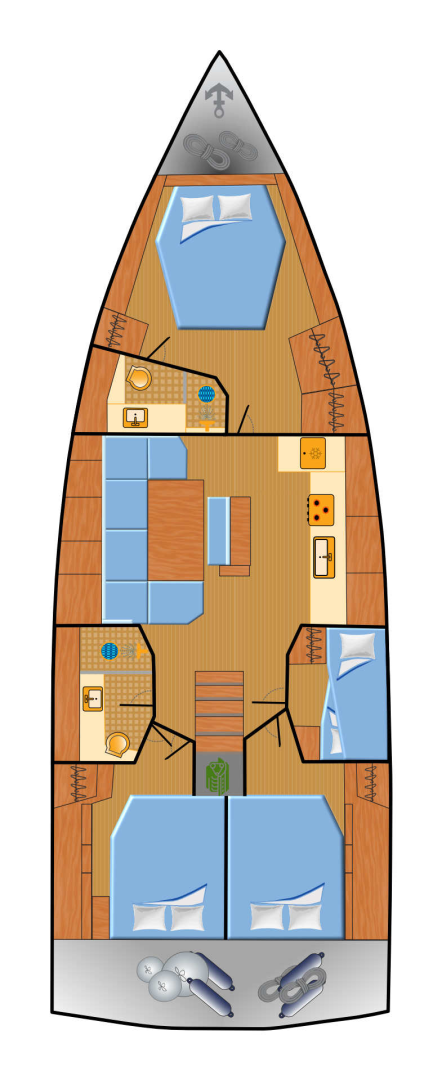 Vermietung Segelboot Hanse mit Führerschein