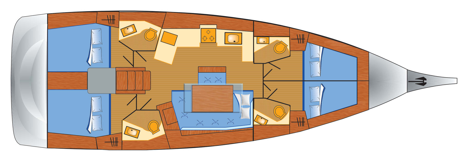 YachtCharter in Pula - Bénéteau Oceanis 46.1 auf SamBoat