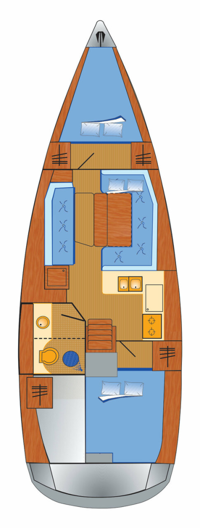Boot mieten Punat günstig Sun Odyssey 389