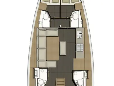 Ein Dufour Dufour 460 Grand Large mieten in Kaštela