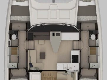 Vermietung Katamaran Nautitech mit Führerschein