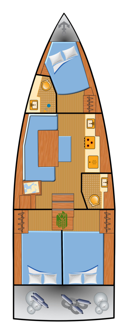 Bootsverleih Bénéteau Oceanis 37.1 Biograd na Moru Samboat