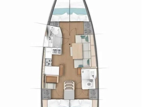 Boot mieten Gouviá günstig Sun Odyssey 440