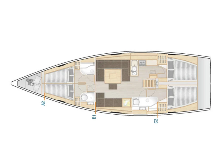 Ein Hanse Hanse 458 mieten in Biograd na Moru