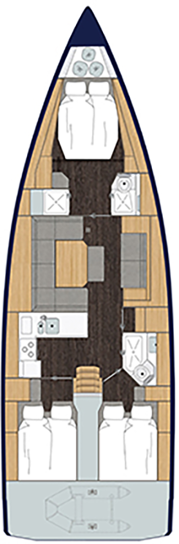 Vermietung Segelboot Bavaria mit Führerschein