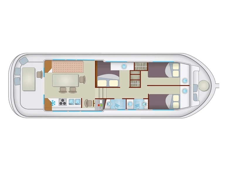 Vermietung Hausboot Pénichette mit Führerschein