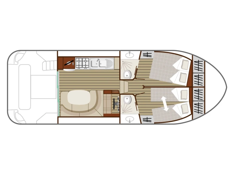 YachtCharter in Grez-Neuville - Nicols Yacht Nicols Estivale Quattro B auf SamBoat