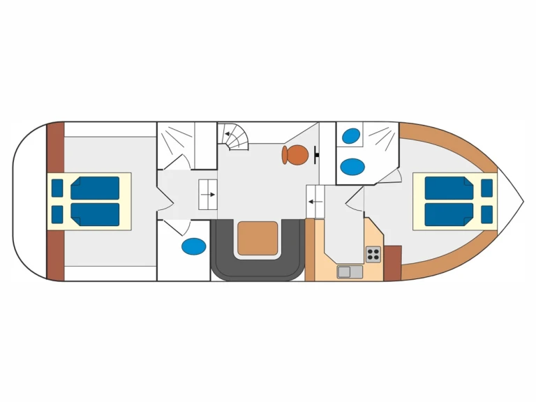 Vermietung Motorboot Gruno mit Führerschein