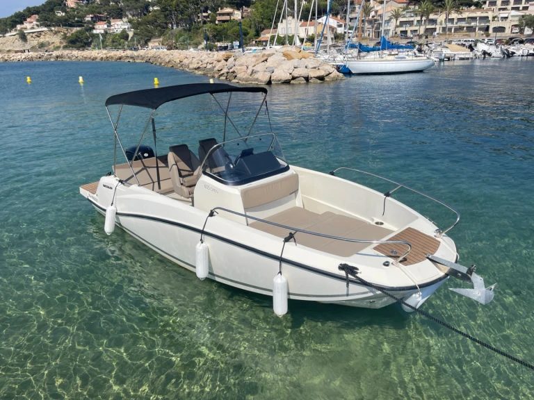 Vermietung Motorboot Quicksilver mit Führerschein