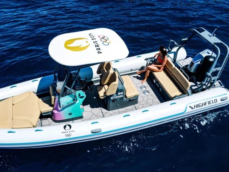 Vermietung Schlauchboot Highfield mit Führerschein