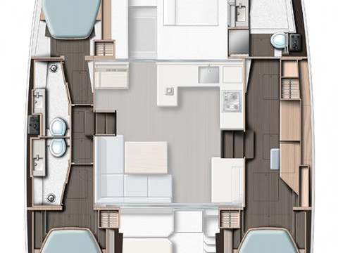 Leopard Catamarans / Robertson & Caine Leopard 42 - 3 cab. mieten Marsh Harbour