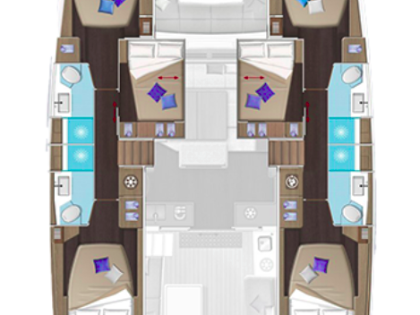 Vermietung Katamaran Lagoon mit Führerschein