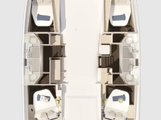 Ein Fountaine Pajot Fountaine Pajot FP 44 Quatuor - 4 cab. mieten in Frenchtown