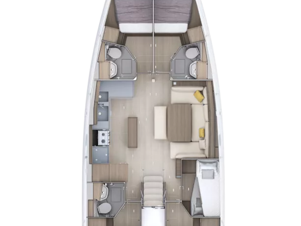 Segelboot mit oder ohne Skipper Bénéteau mieten in Lefkáda