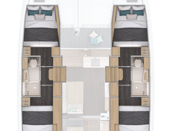 YachtCharter in Lefkáda - Lagoon Lagoon 38 - 4 cab. auf SamBoat