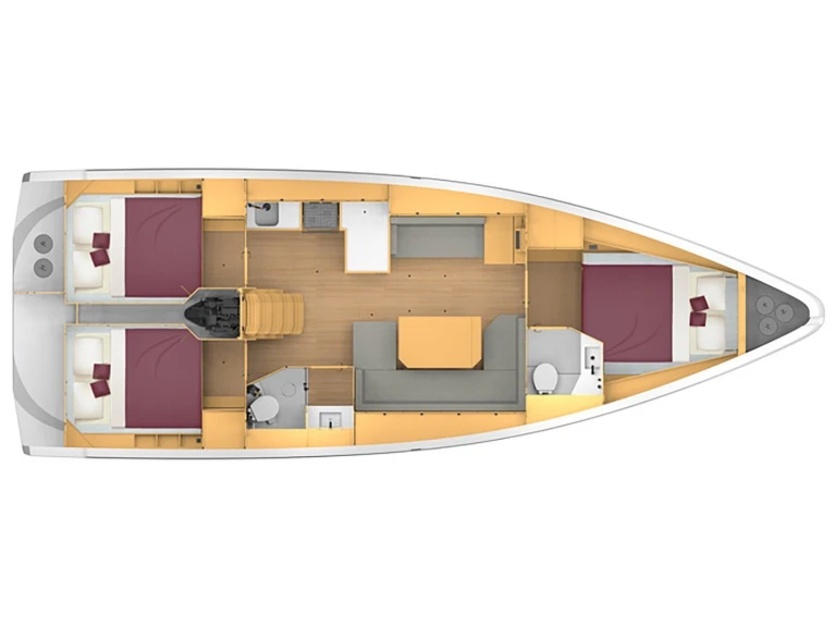 Bootsverleih Bavaria Bavaria C42 (3 cab.) Lefkáda Samboat