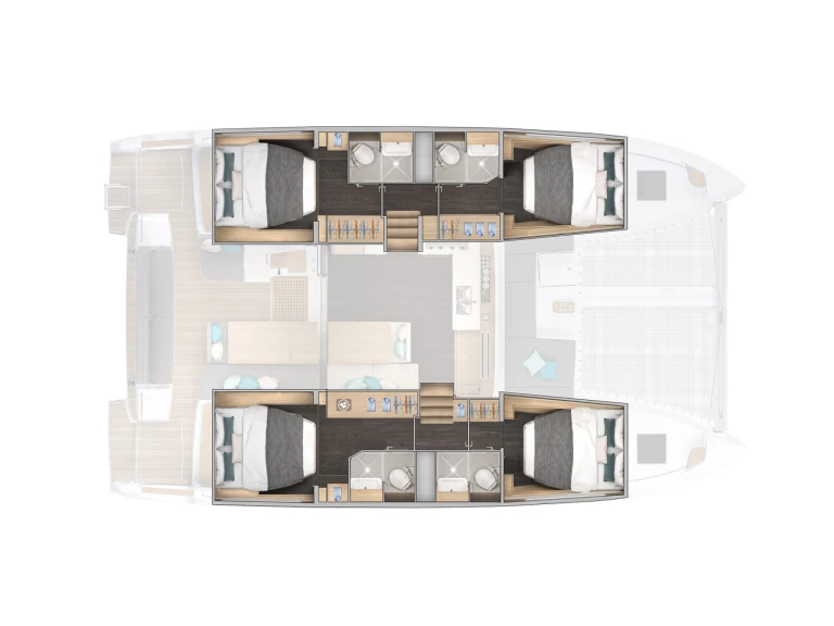 Bootsverleih Lagoon Lagoon 43 (6 cab.) Gouviá Samboat