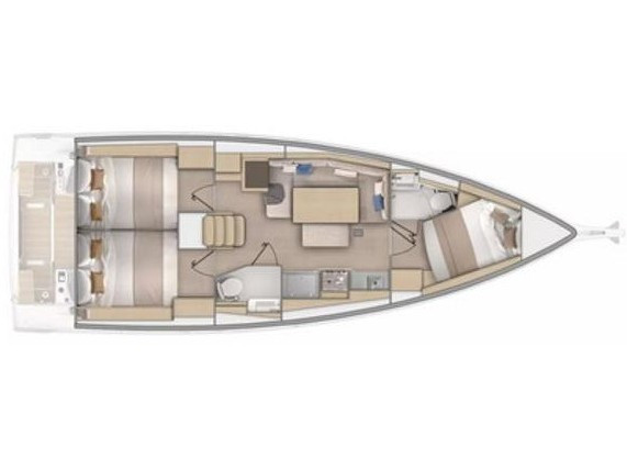 Vermietung Segelboot Bénéteau mit Führerschein