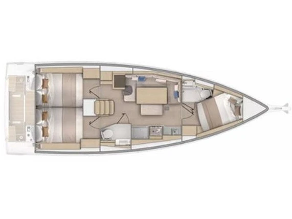 Vermietung Segelboot Bénéteau mit Führerschein