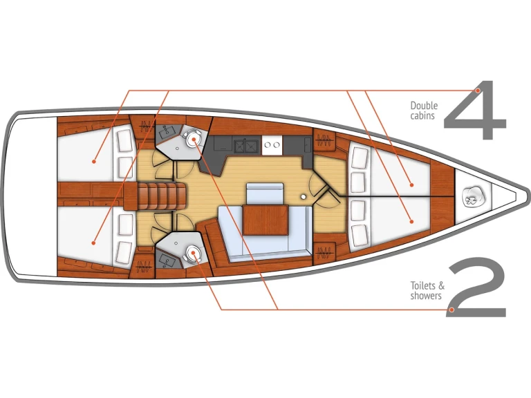 Boot mieten Mrčevac günstig Oceanis 45
