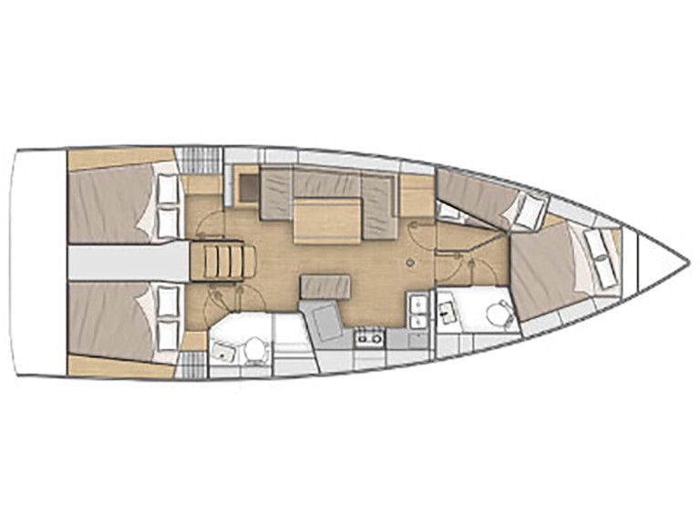Vermietung Segelboot Bénéteau mit Führerschein